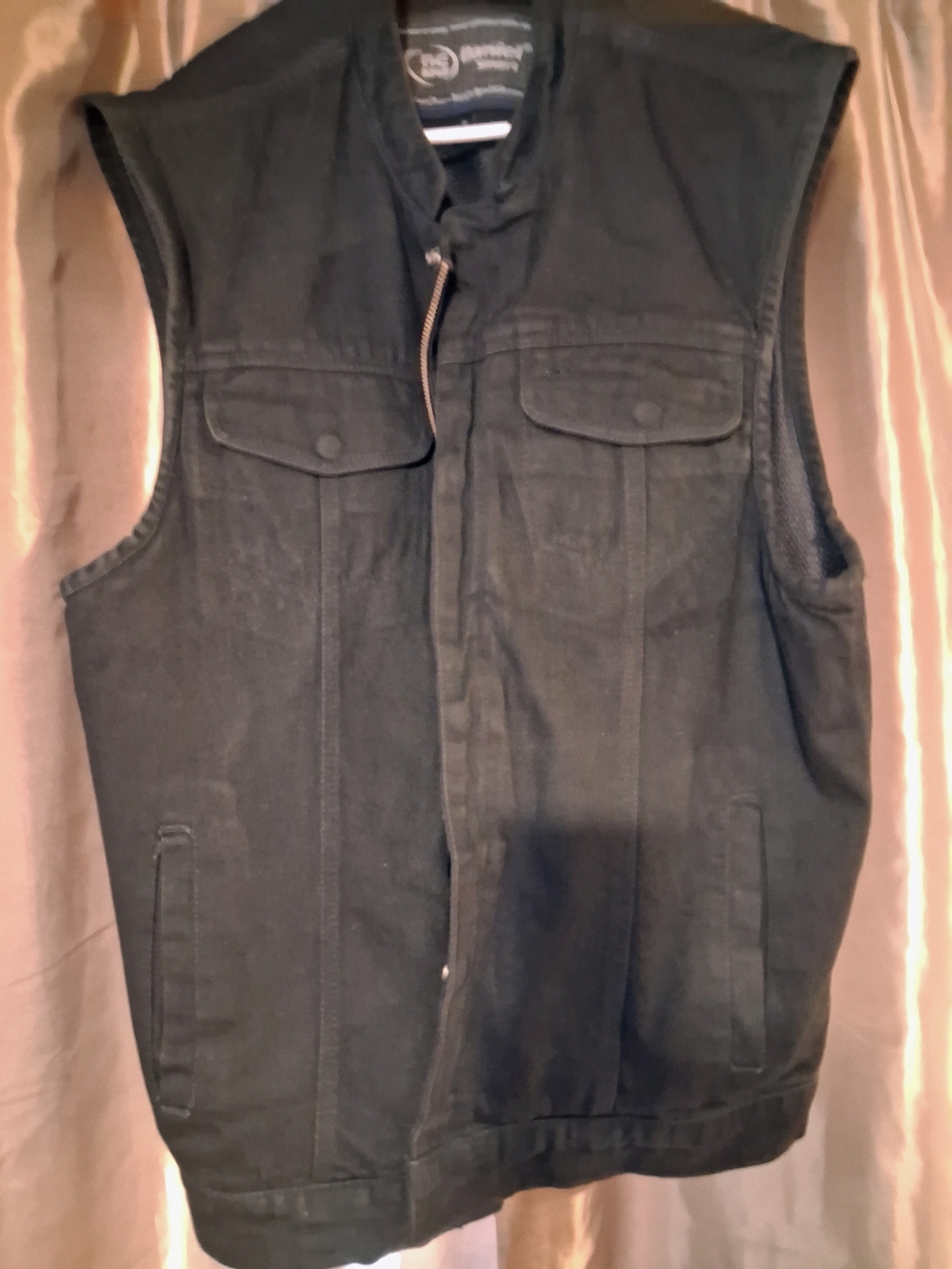 Men's Black Sleeveless Utility Vest - Unbranded